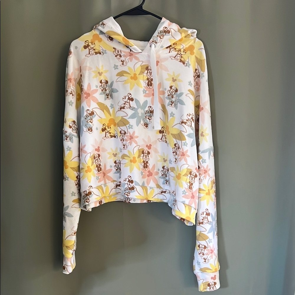 Disney Polynesian Minnie Mouse crop Hoodie